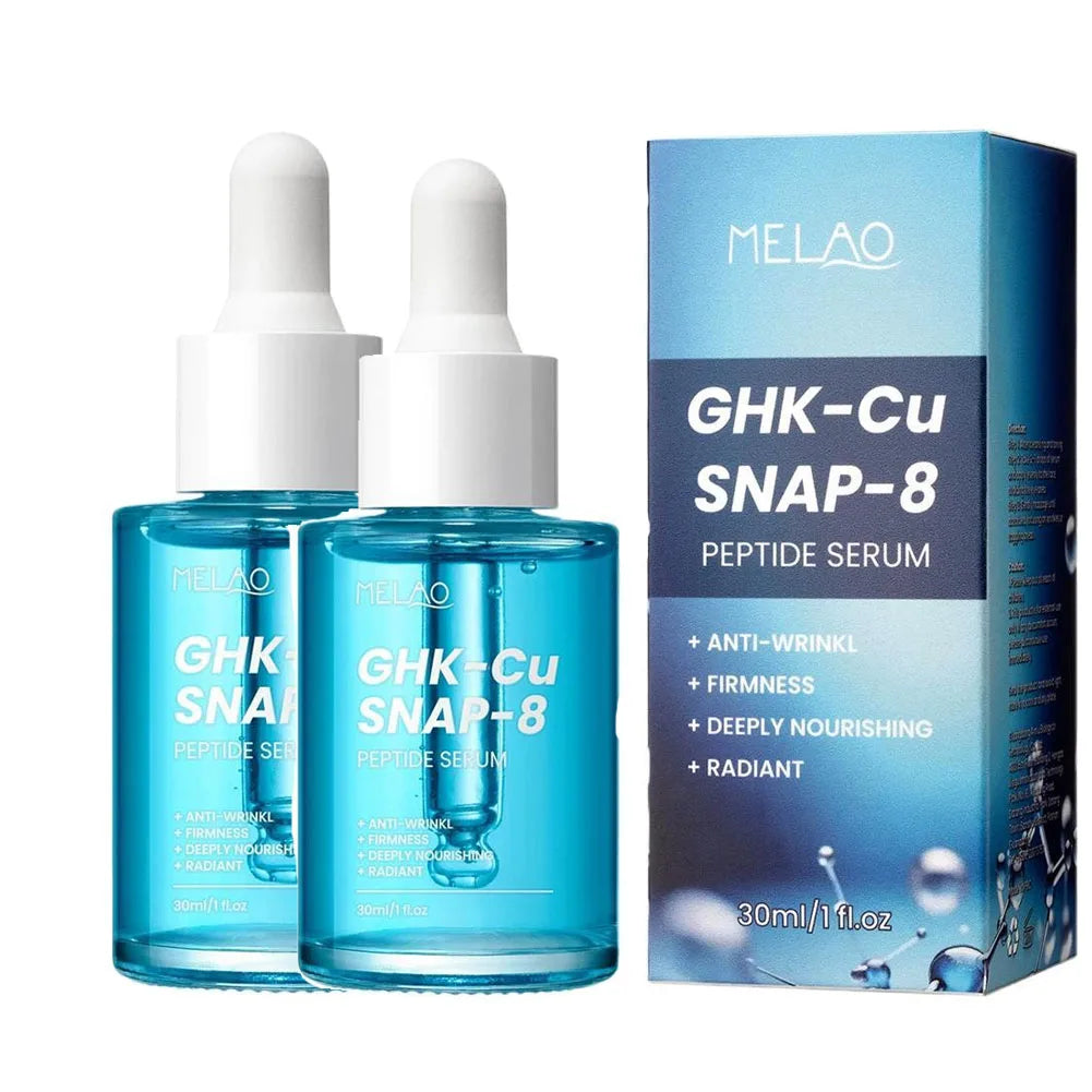 GHK-Cu Copper Peptides Face Serum with SNAP-8 for Fine Lines, Wrinkles, Firming, Deep Hydration Collagen All Skin Types