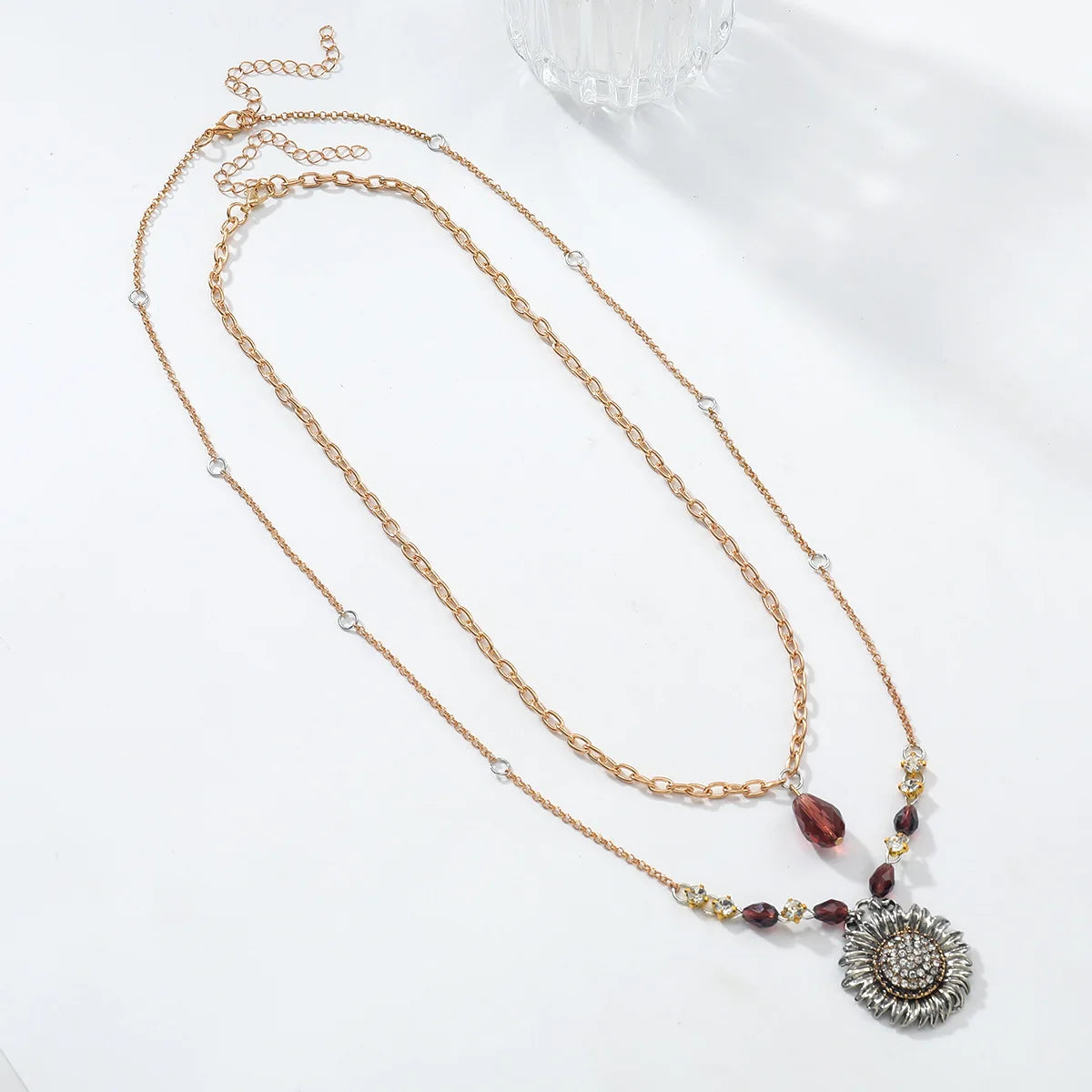 Zvoijio 2025 Autumn Sunflower Pendant Necklace