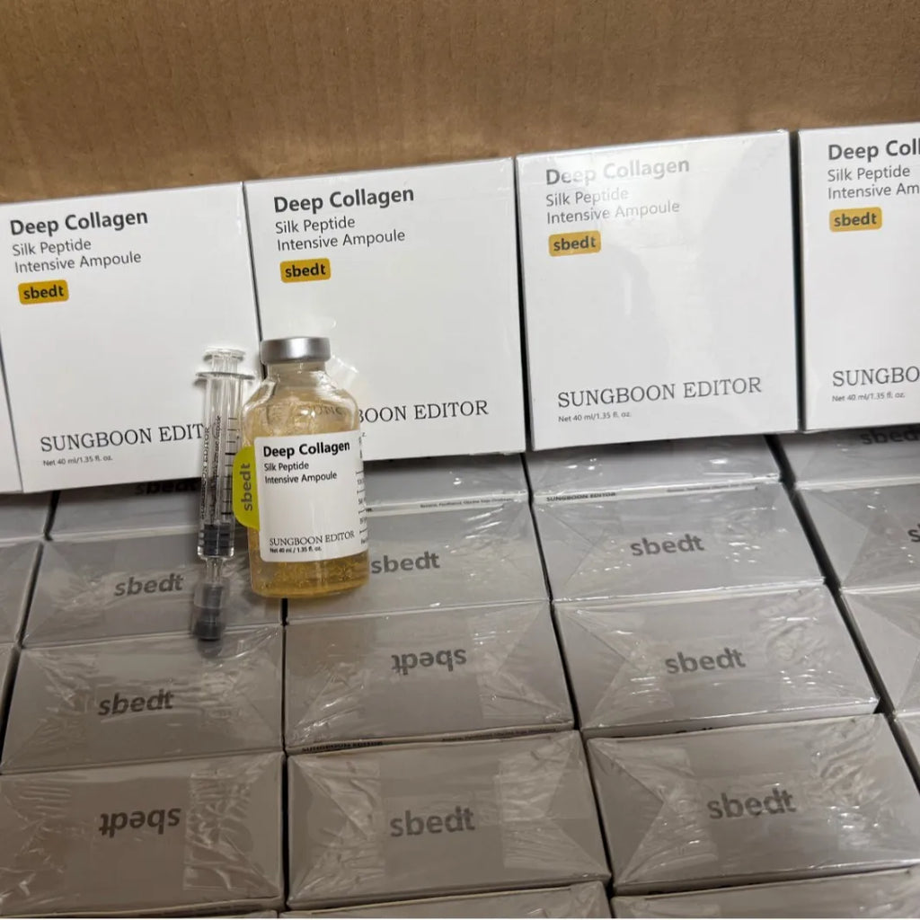 40ml Deep Collagen Silk Peptide Intensive Ampoule Reduce Fine Lines Tighten Facial Contours Deep Hydration And Nourishment
