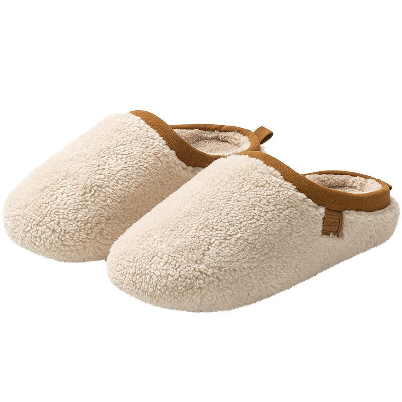 Home Indoor Non-slip Warm Velvet Cotton Slippers Women's
