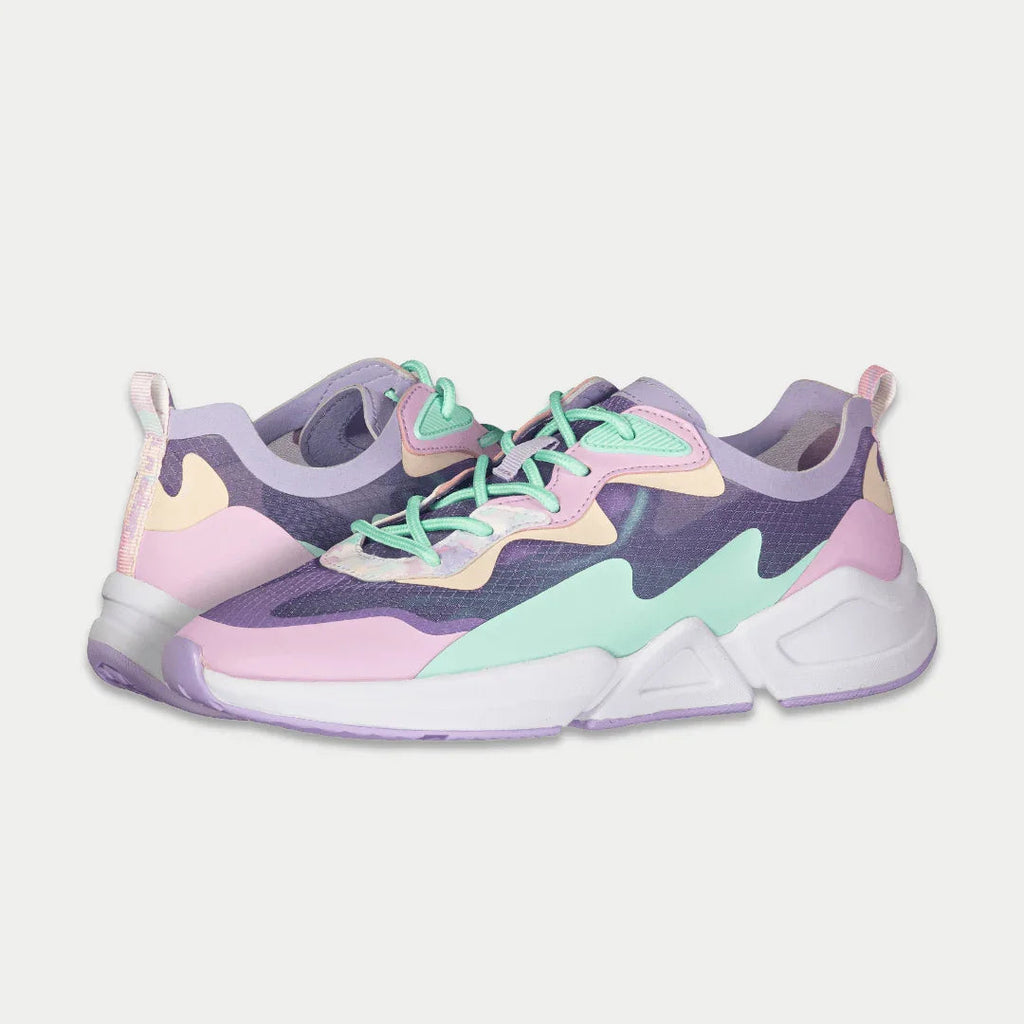 LA Gear Women's Mid-City Lowtop | Lavender x Pink