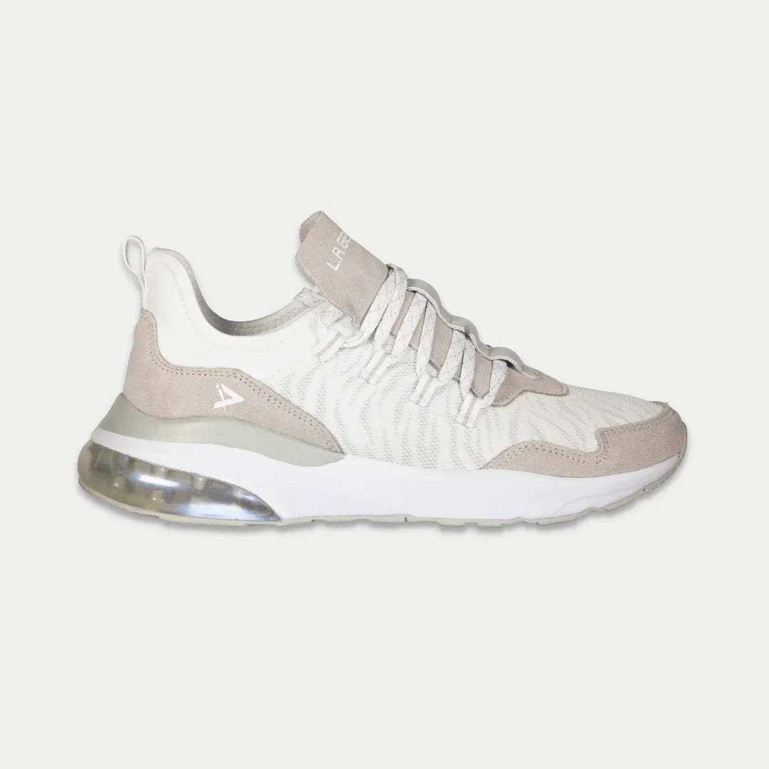 LA Gear Women's Runyon Lowtop | White x Gray